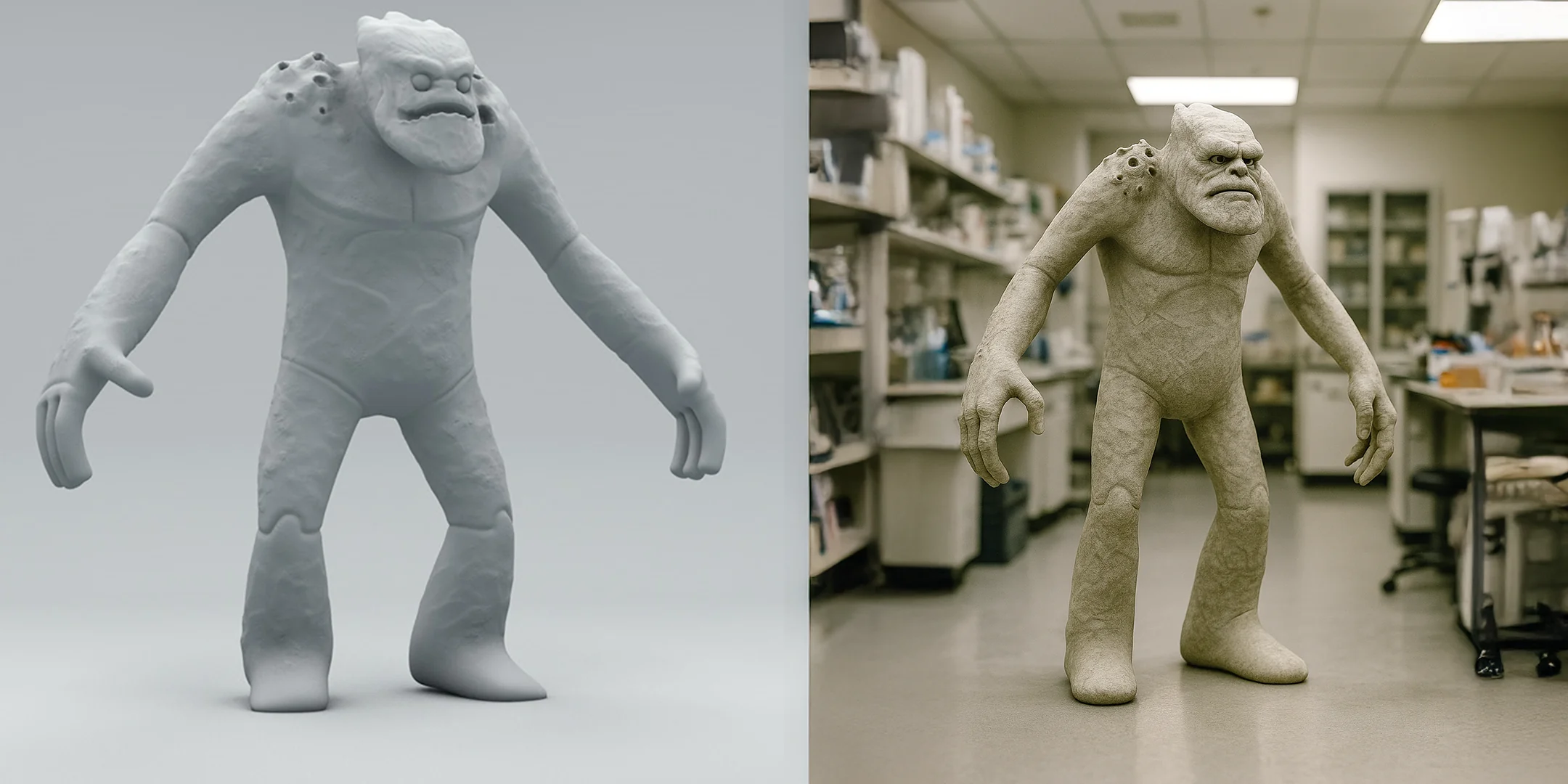 I had AI recreate my 3D monsters picture 3 of 5