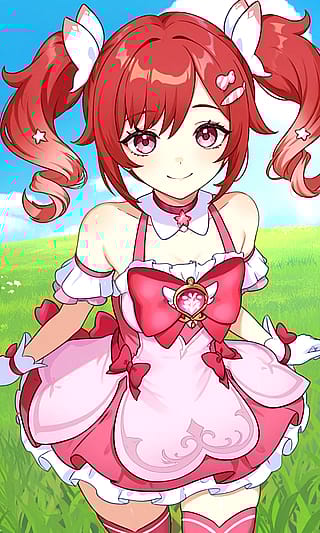 Genshin Impact-inspired Mahou Shojo character'