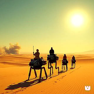 Not camels, not horses. This is how we ride into the future.'
