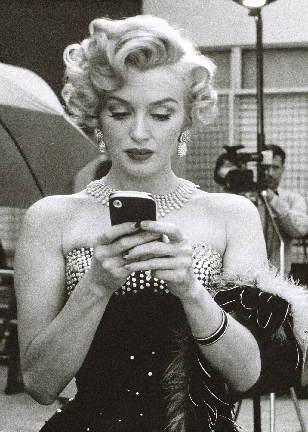 Marilyn checking her email picture 2 of 2