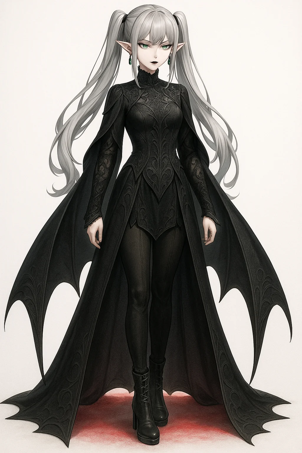 🦇 The Pale Empress of Midnight – A Gothic Vampire Elf picture 1 of 6