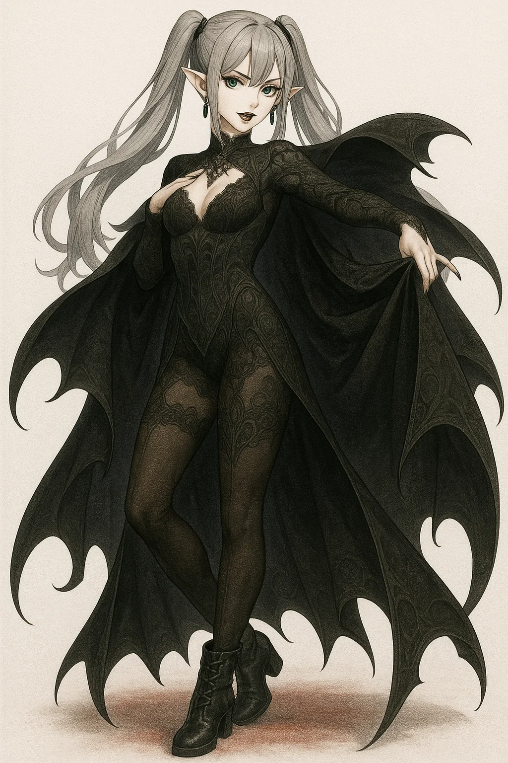 🦇 The Pale Empress of Midnight – A Gothic Vampire Elf picture 2 of 6