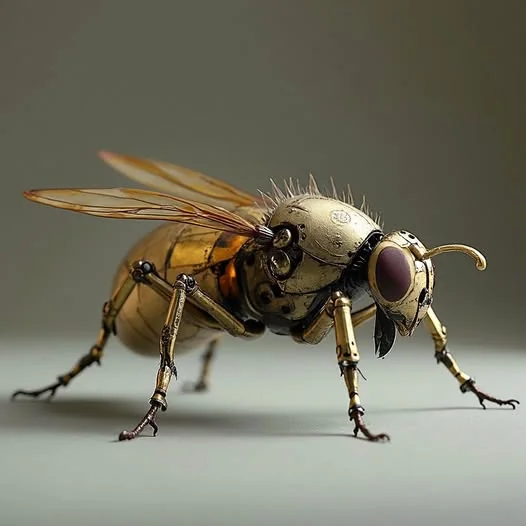Mixed product photography with sci-fi vibes, this mechanical insect render came out surprisingly detailed picture 1 of 1