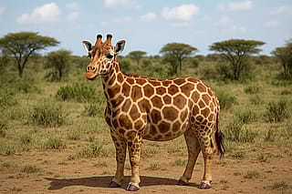 Genetically superior giraffe with no neck problems (fixed it for you God, you're welcome) 😂'