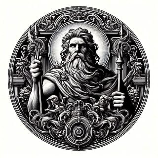 A biblical patriarch (1890 Gustave Dorè logo)'