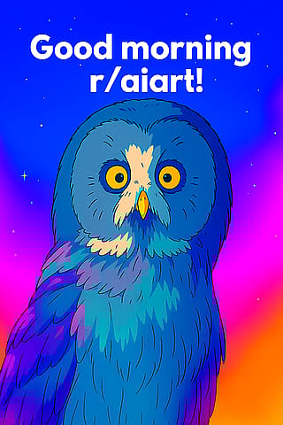 Morning owl says morning!'