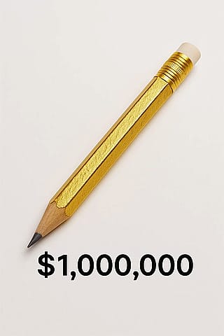 $1,000,000 pencil'