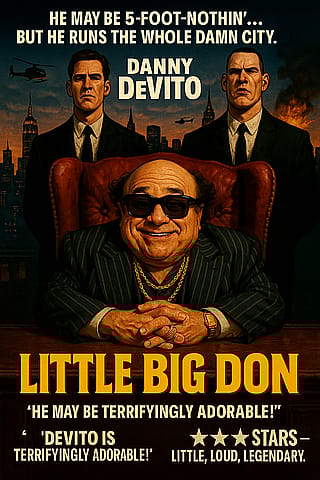 "Little Big Don" — Danny DeVito as NYC's Most Adorable Mob Boss (AI-Generated Parody Poster)'