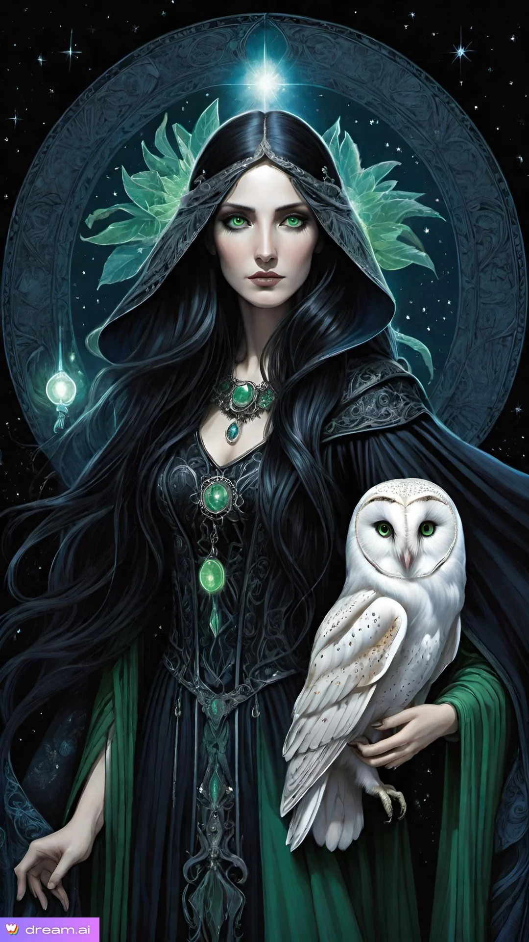 Witches with a nocturnal animal picture 7 of 8
