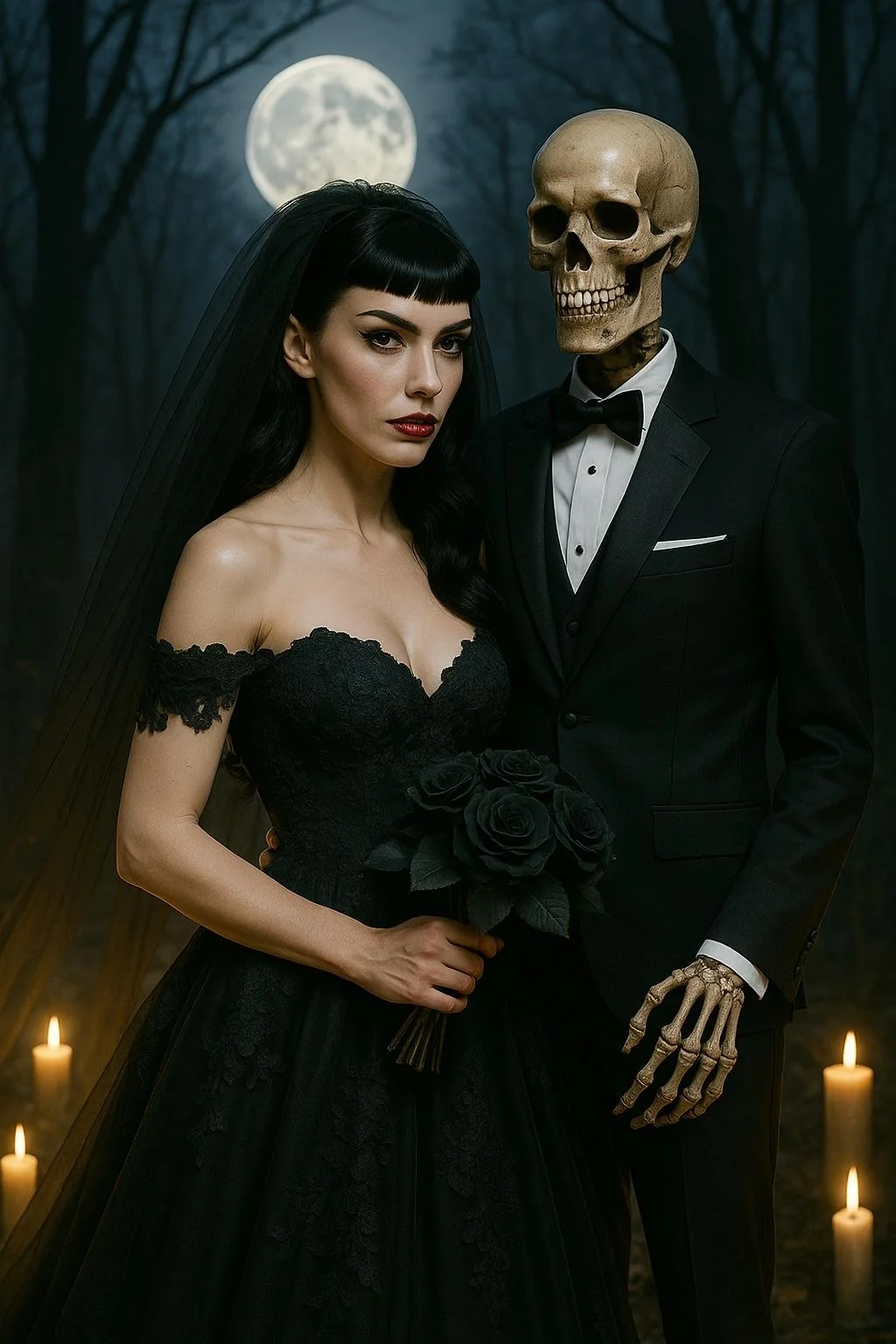 Goth Bride & Vampire picture 1 of 2