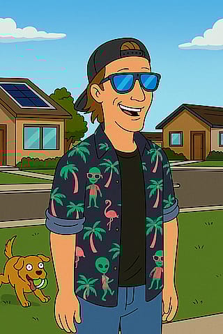 I gave chat GPT a pic of myself and asked it to show what I’d look like as a King of the Hill Character.'