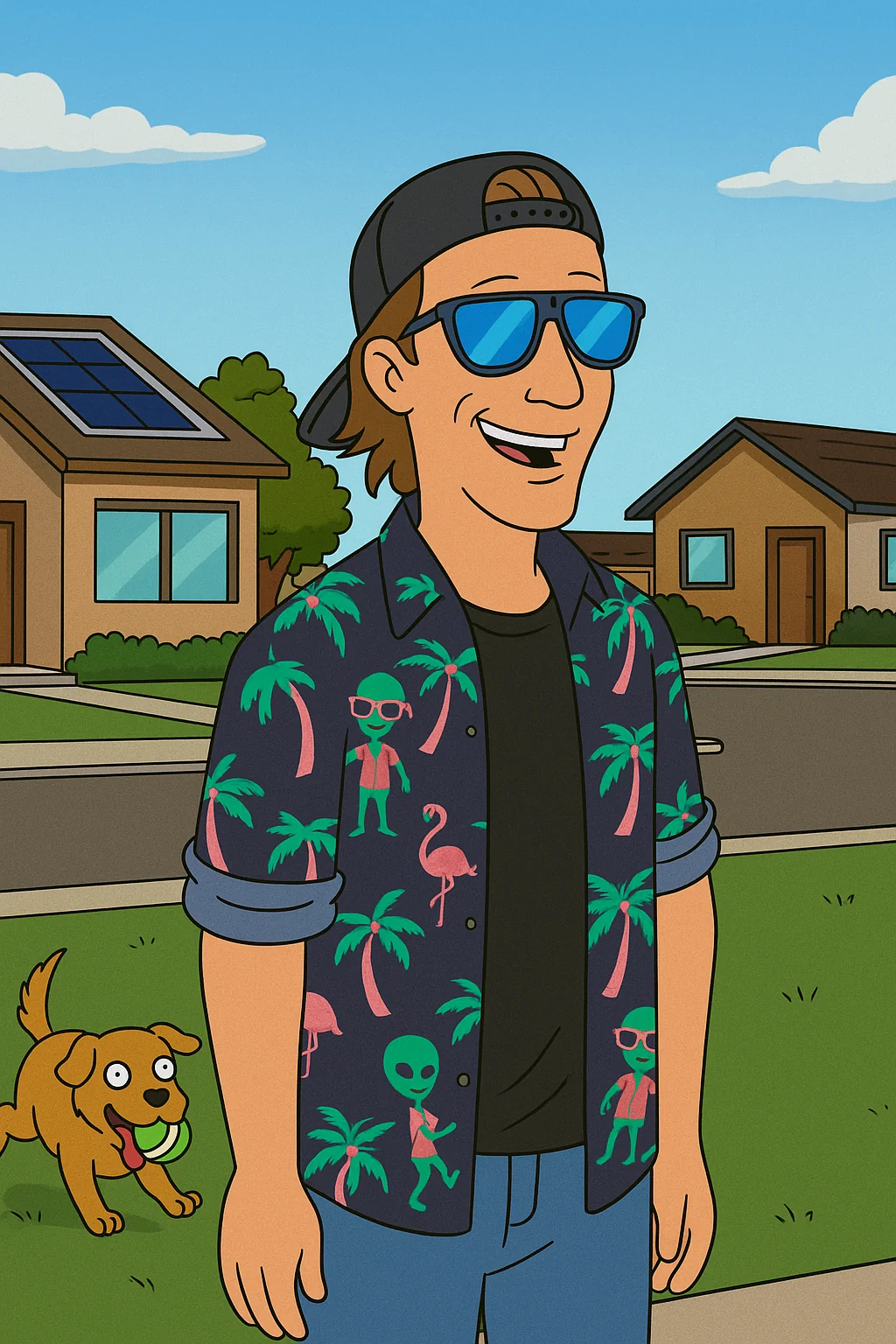 I gave chat GPT a pic of myself and asked it to show what I’d look like as a King of the Hill Character. picture 1 of 1