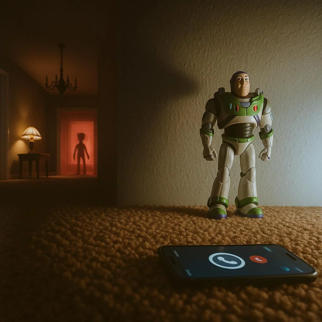 Toy on alert. Stranger in the hall. Guess who? picture 1 of 1