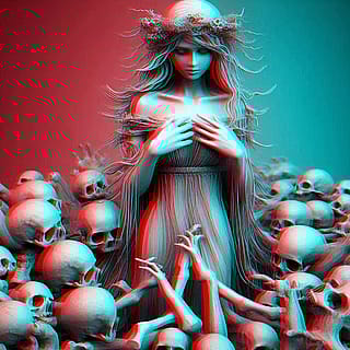 Would anyone else be willing to try "anaglyphic" 3-D images and see how other AI fares with creating them and post them here? This is with Bing, and it works okay. I wonder how other image generators do.'