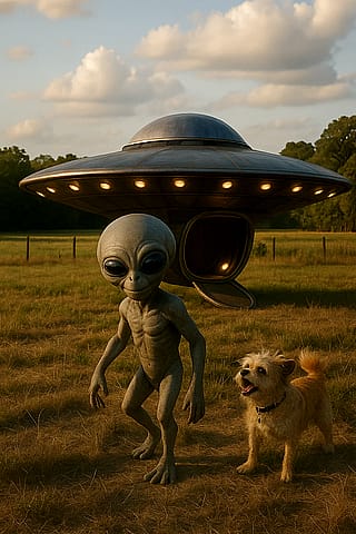 Alien got man's best friend'