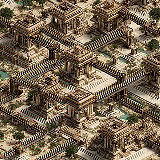 Roman Empire x Fiber Optic Highway System'