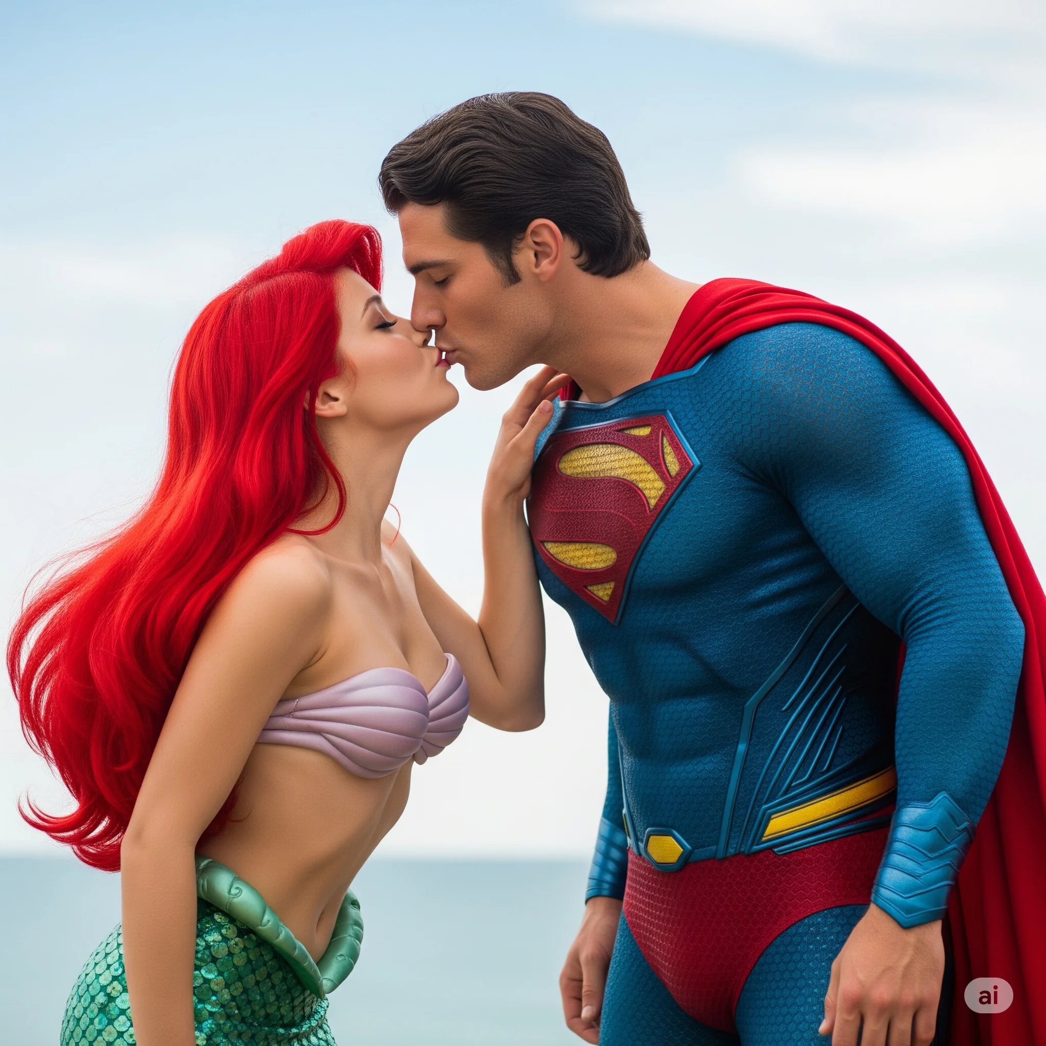 The Little Mermaid and Superman falling in Love picture 1 of 1