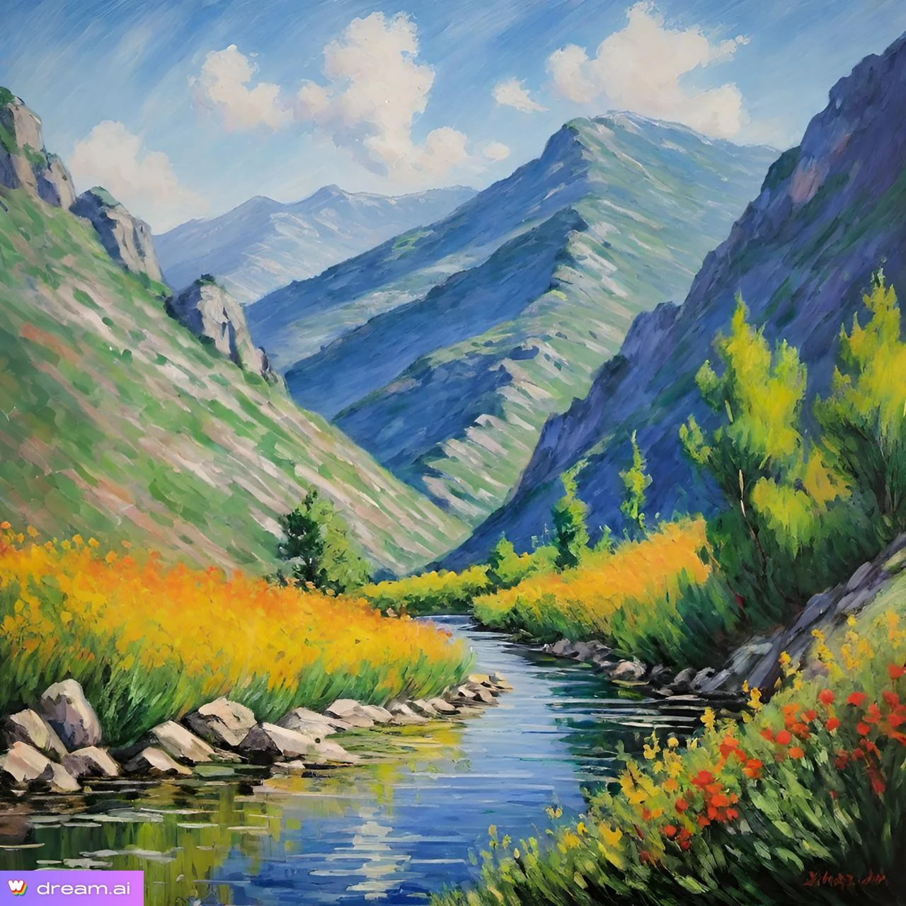 Summer in the mountains (Wombo) picture 1 of 3