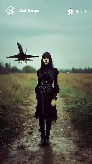 Goth Girl Air Force'