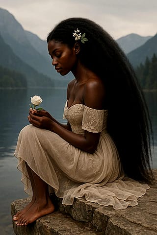Serene Elegance by Lake'