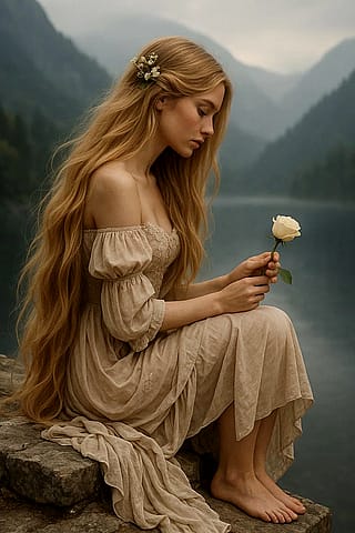 Serene Cliffside Reflection'