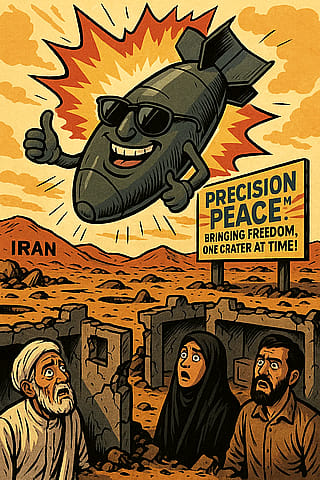 "Precision Peace™: Now With Extra Thumbs Up!"'