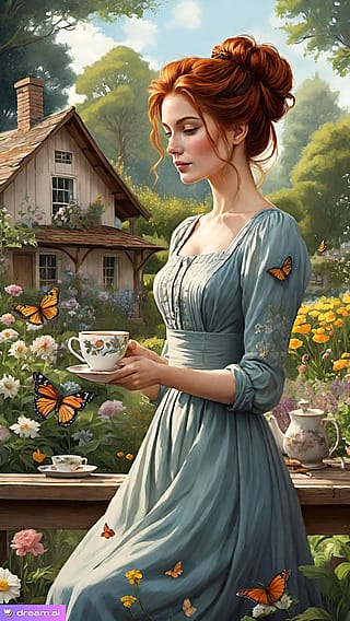 A beautiful spring garden'