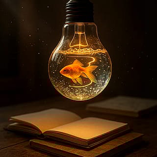 Goldfish in Lightbulb'