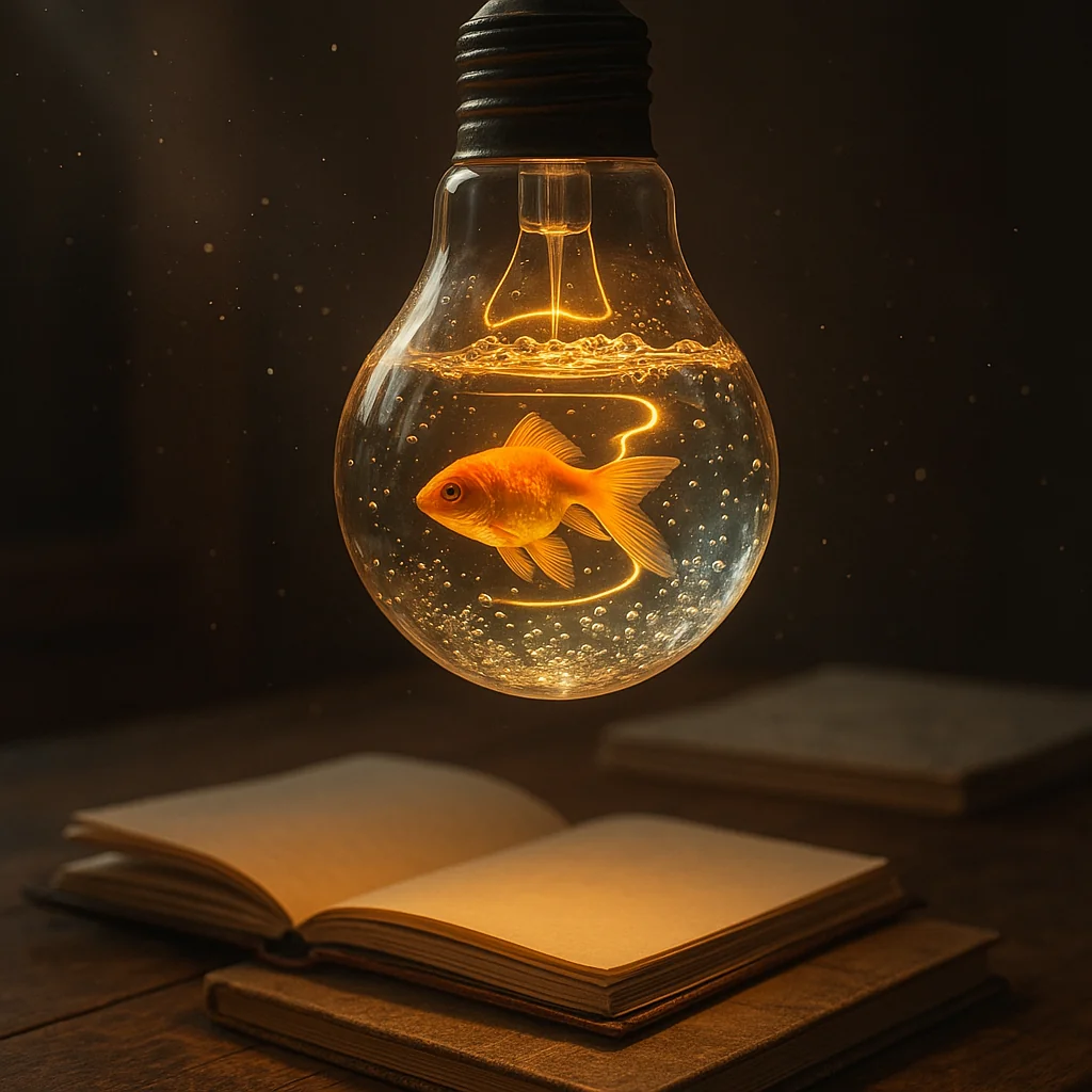 Goldfish in Lightbulb picture 1 of 2