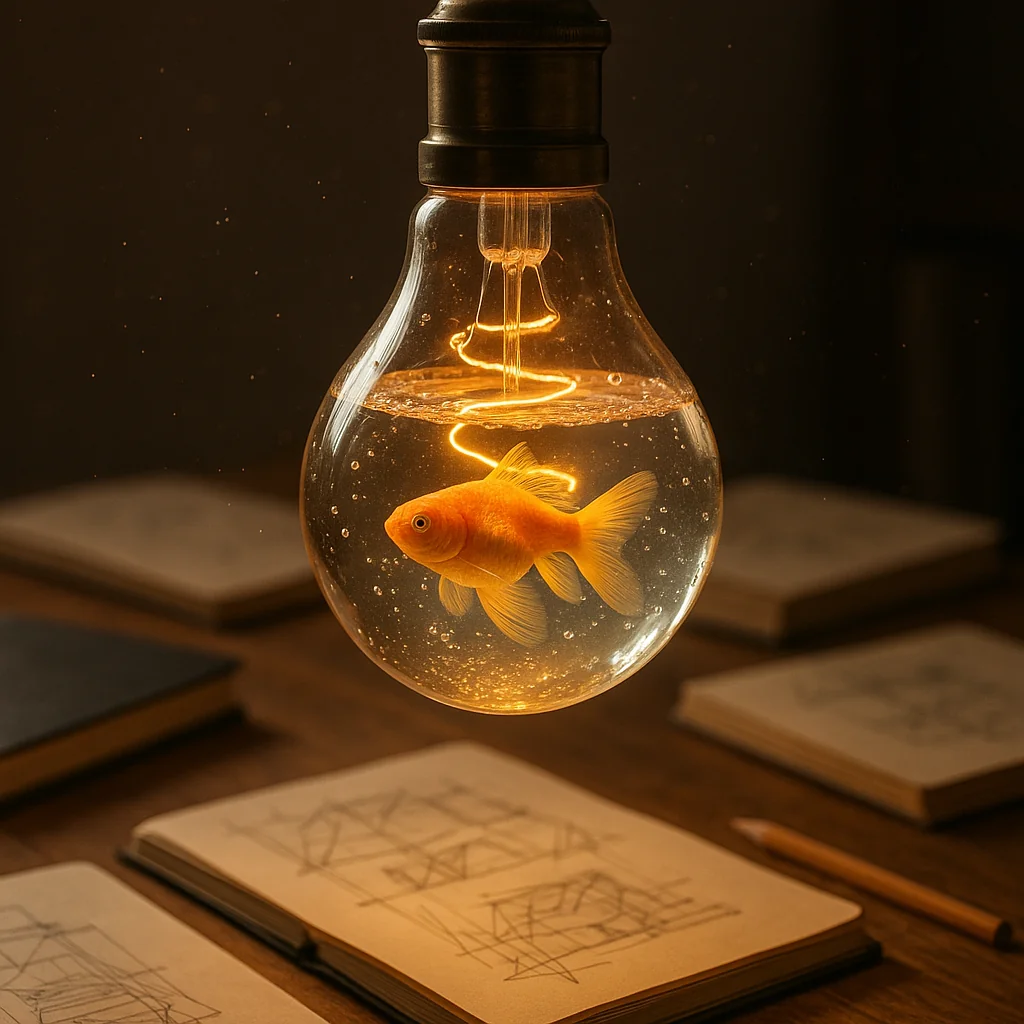Goldfish in Lightbulb picture 2 of 2
