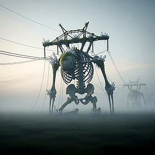 They say the first pioneers of electricity didn't build the pylons. They found them.'