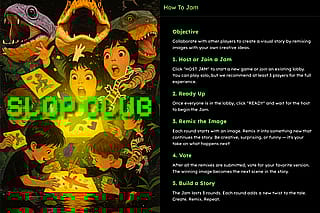 The Daily AI Art Slop Jam is LIVE! Jump in and play with friends in a fast-paced creative AI art game!'