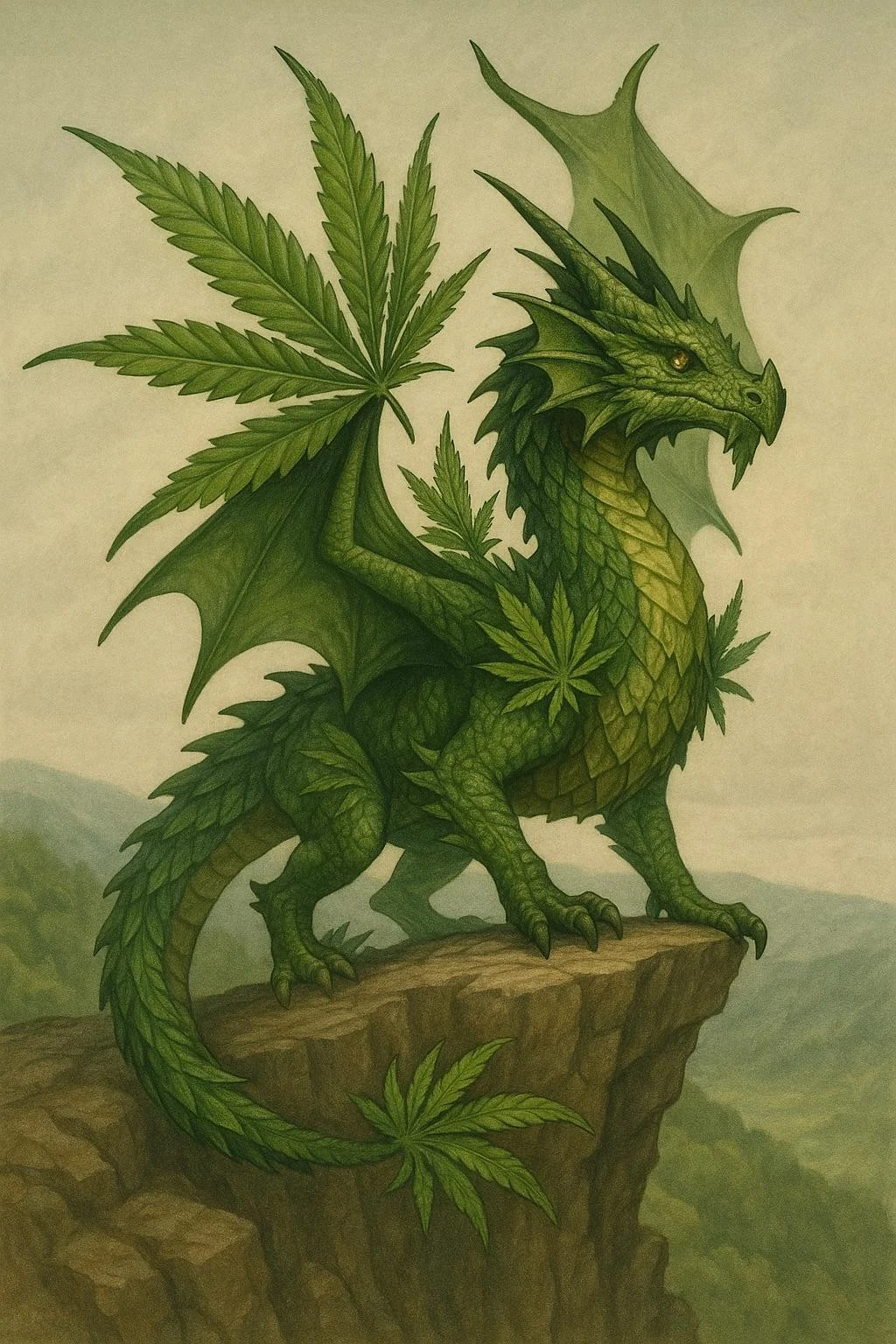 Weed/stoner themed dragons picture 3 of 5