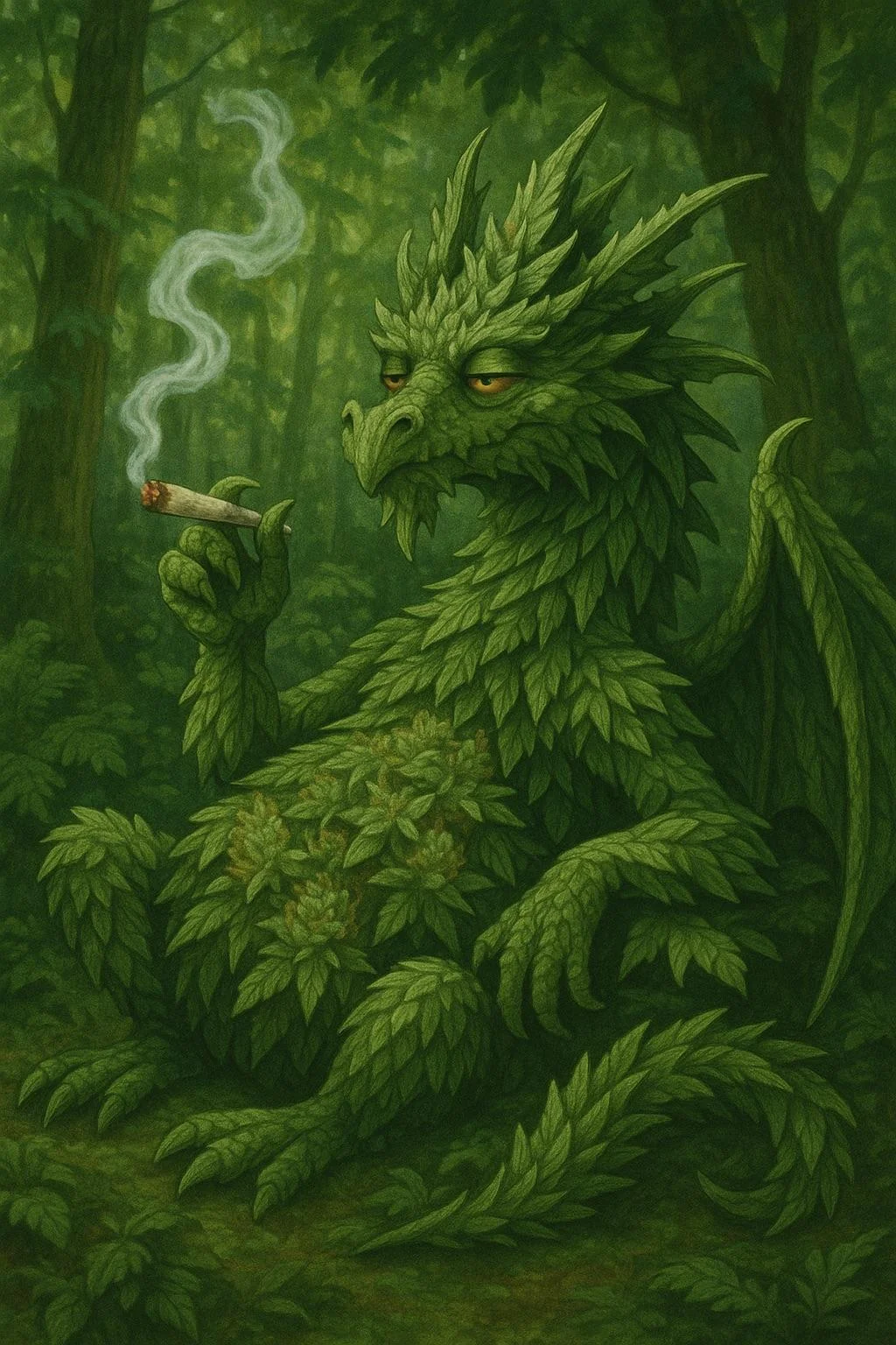 Weed/stoner themed dragons picture 4 of 5