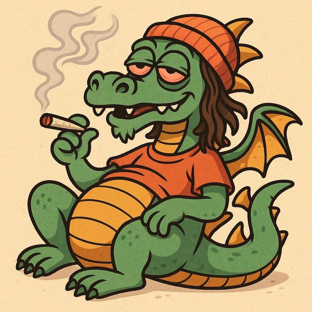 Weed/stoner themed dragons picture 5 of 5