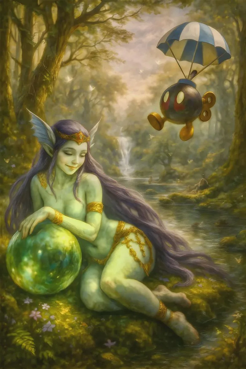 Califosteri (FF5) and Bobomb (Mario Bros) - When dangerously beautiful meets dangerously cute picture 1 of 1