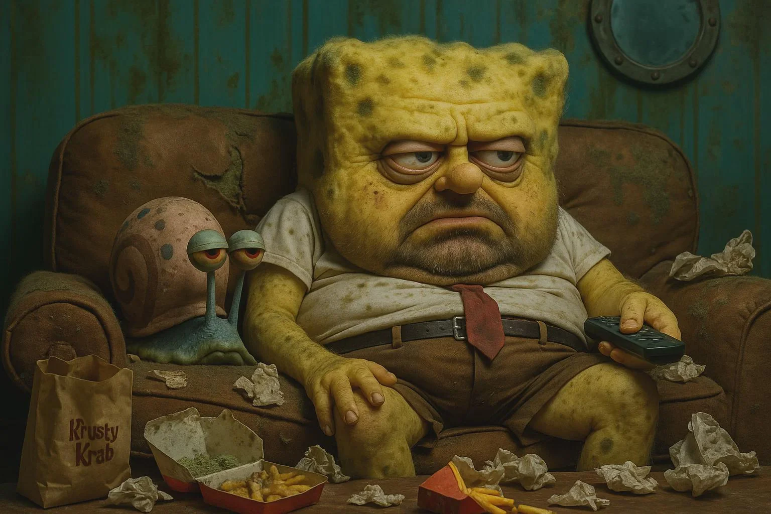 what if spongebob just, like, never left the pineapple? picture 1 of 1