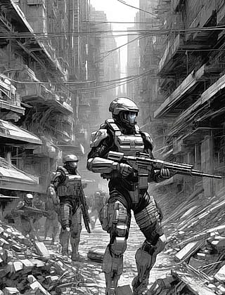 On patrol'