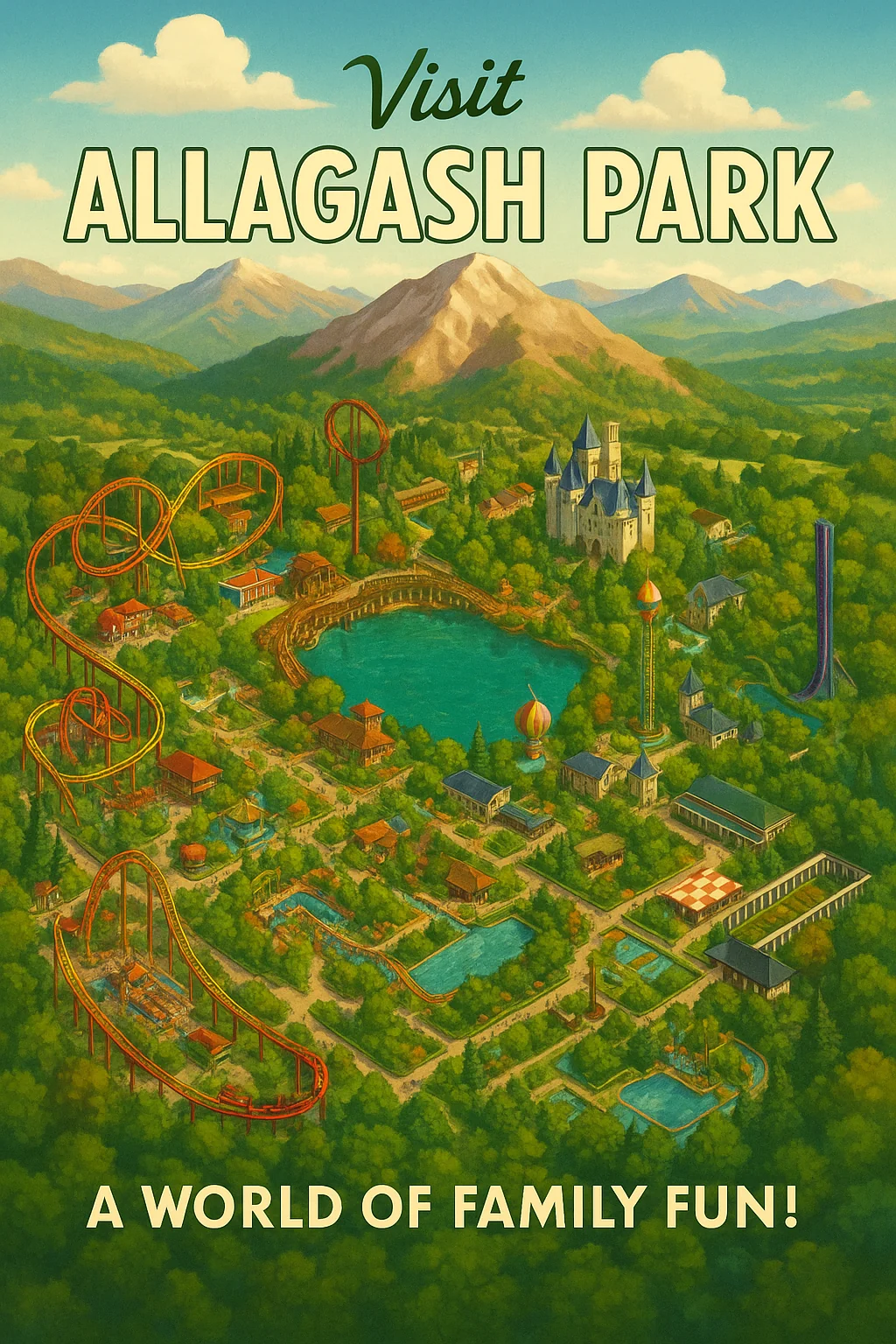 Theme park posters based on my creations in Rollercoaster Tycoon picture 1 of 6