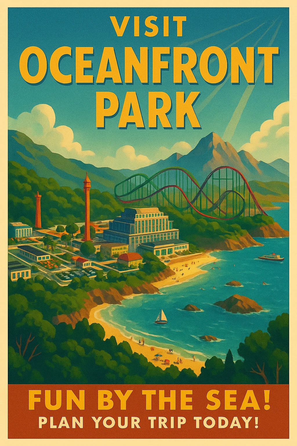 Theme park posters based on my creations in Rollercoaster Tycoon picture 2 of 6