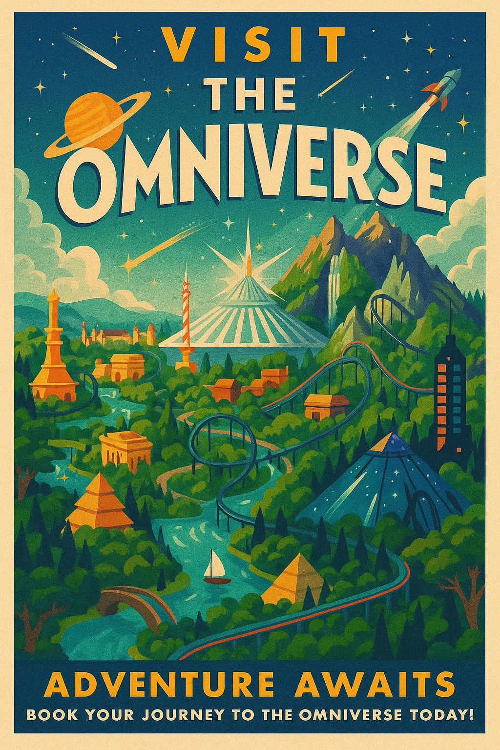 Theme park posters based on my creations in Rollercoaster Tycoon picture 3 of 6