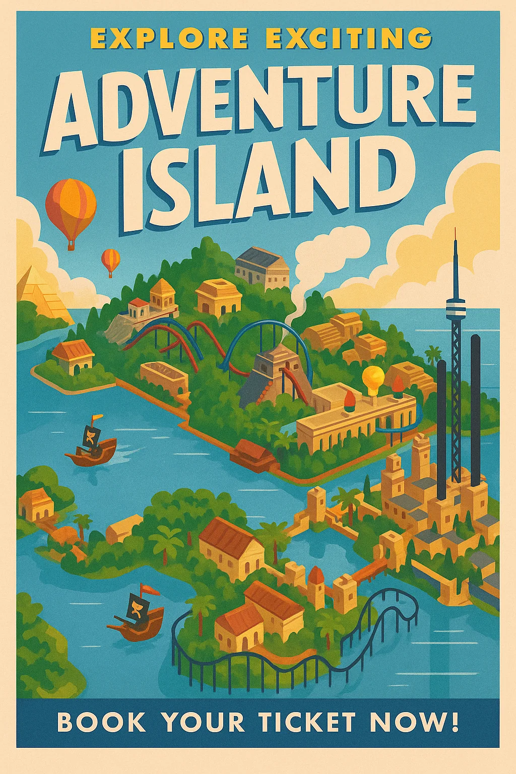 Theme park posters based on my creations in Rollercoaster Tycoon picture 4 of 6