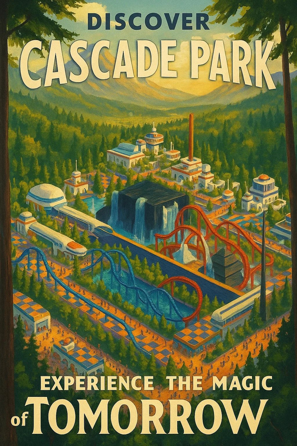 Theme park posters based on my creations in Rollercoaster Tycoon picture 5 of 6