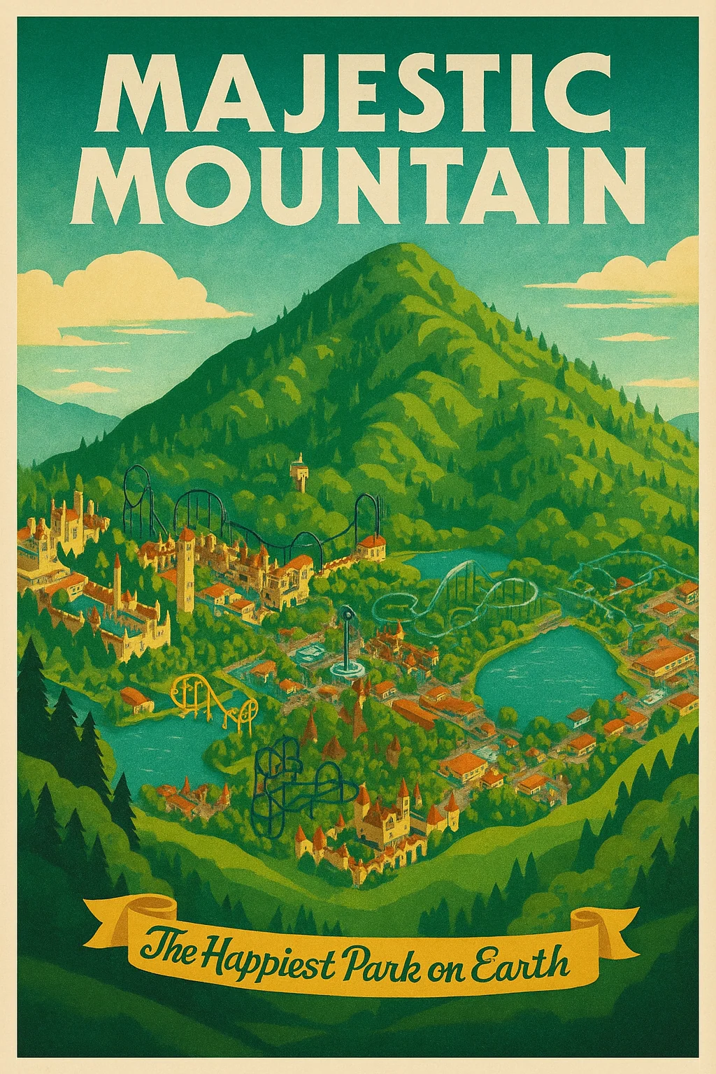 Theme park posters based on my creations in Rollercoaster Tycoon picture 6 of 6