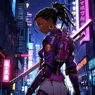 My take on an African futuristic samurai 🤔'