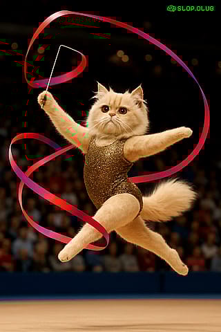 Gymnastics wonder cat'