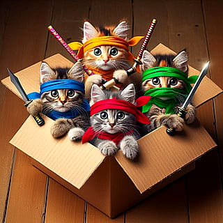 Teenage Mutant Ninja Kittens'