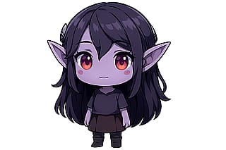 Another Chibi Dark Elf 💜'
