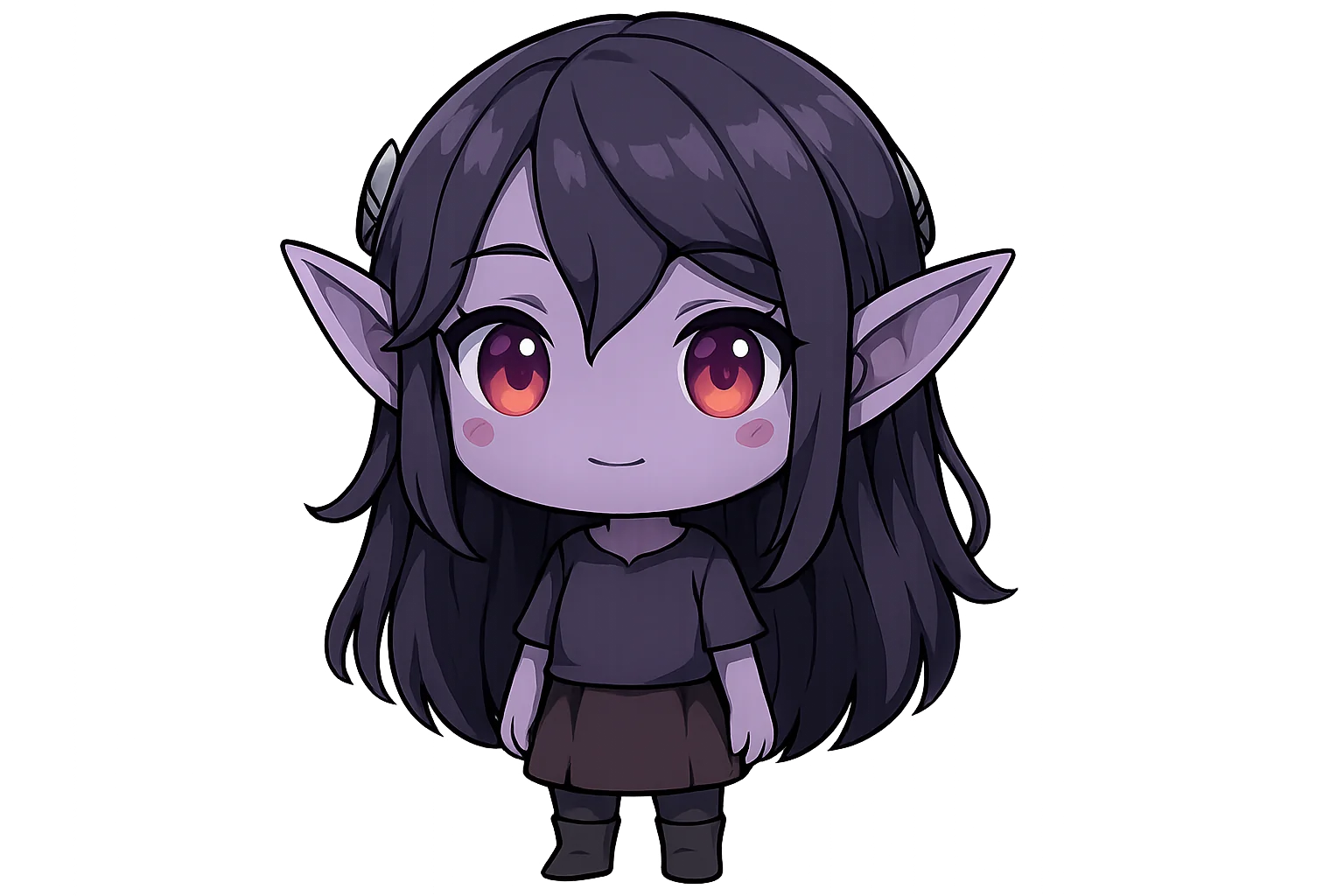 Another Chibi Dark Elf 💜 picture 1 of 1