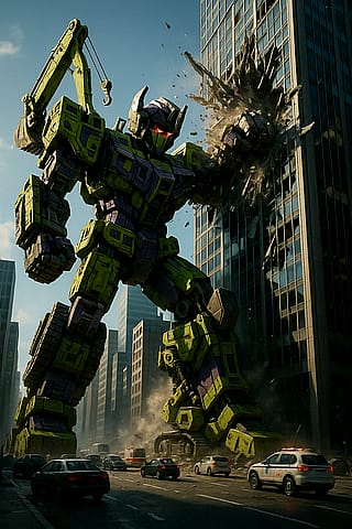 Transformers with a splash of Gundam'